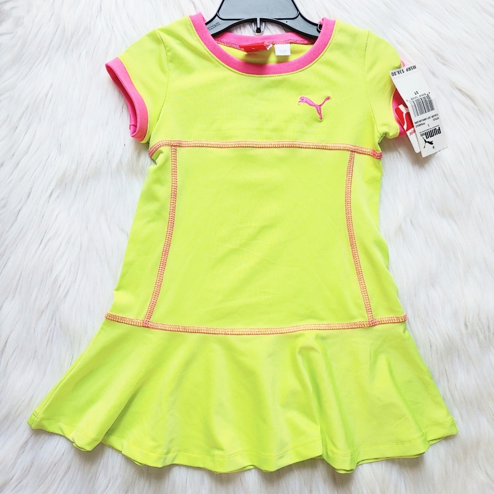 Puma Girl's Pink & Green Tennis/ Active Dress, 3T